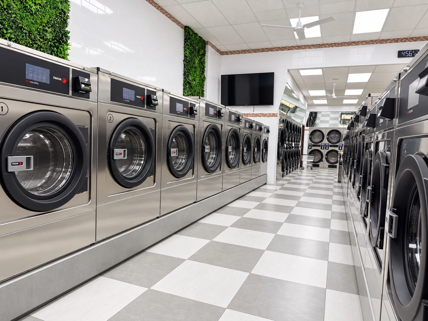 Interior de 128W Laundromat en West 165th Street